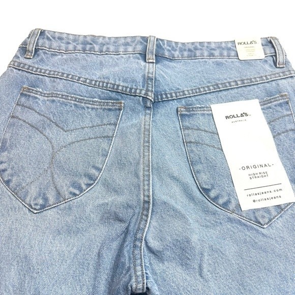 ROLLA’S Women’s High Rise Original Straight Leg Jeans In City Worn Size … - Picture 11 of 11